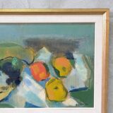 Gösta Liljedahl (1908-1993), Modern Still Life, 1960s, Oil Collage on Panel, Framed