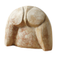 Abstract sculpture stone pink marble contemporary signed