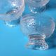 Set of 4 Vintage Pressed Glass Dessert Bowls Cibulak by Pavel Panek / 1977