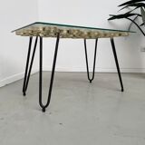 Coffee table 50s golden clover