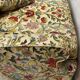 Fauteuil velours fleuri