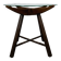 Side table in wood and glass, Italy, 1960s, pedestal table
