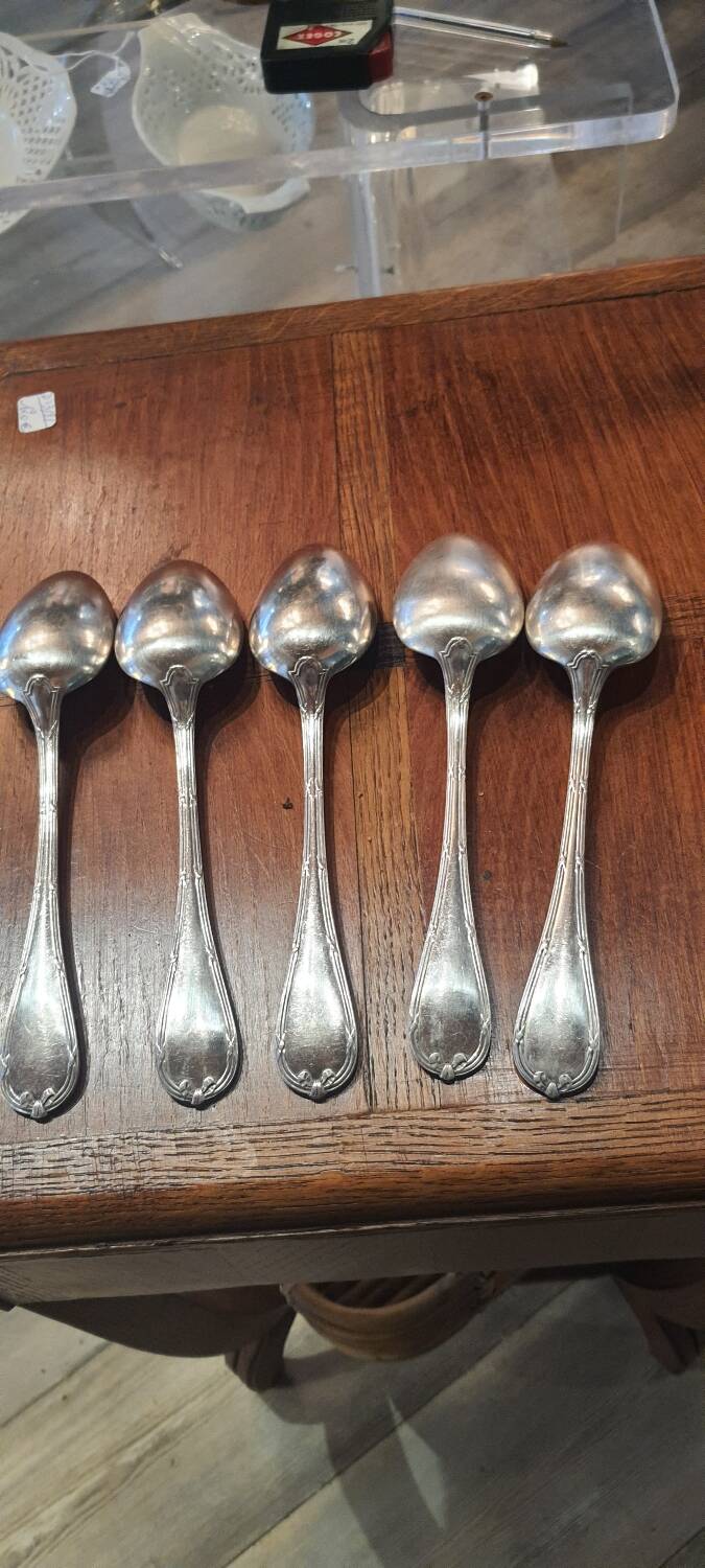 5 Christofle spoons