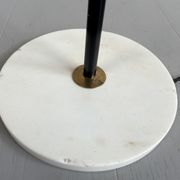 Lampadaire à trois opalines, Stilnovo, Italie 1950