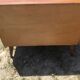 Commode bois et rotin vintage