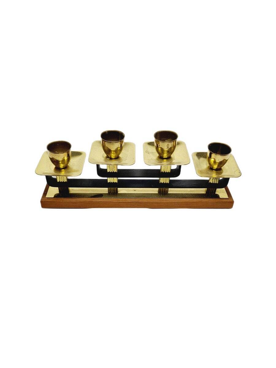 Art Deco 4-armed candleholder, Germany, 1950s