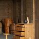 Ancienne commode danoise en pin, début du 20e siècle