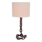 Brutalist Chain Table Lamp attributed to Franz West, 1980s