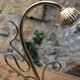Brass pine cone lamp