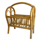 Rattan magazine rack