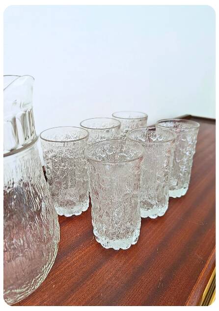 Service à boissons vintage Italien Borgonovo "Nevada" – 7 pièces