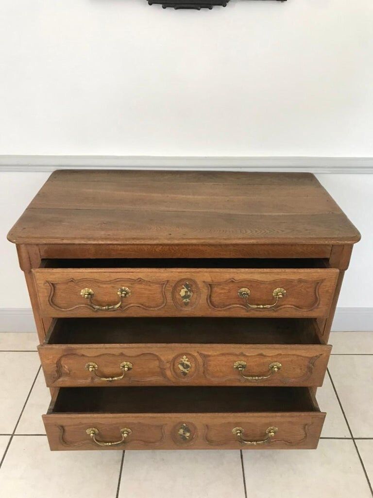 Louis XV chest of drawers in light oak 18th century