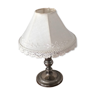 Lampe de chevet Vintage pied chromé