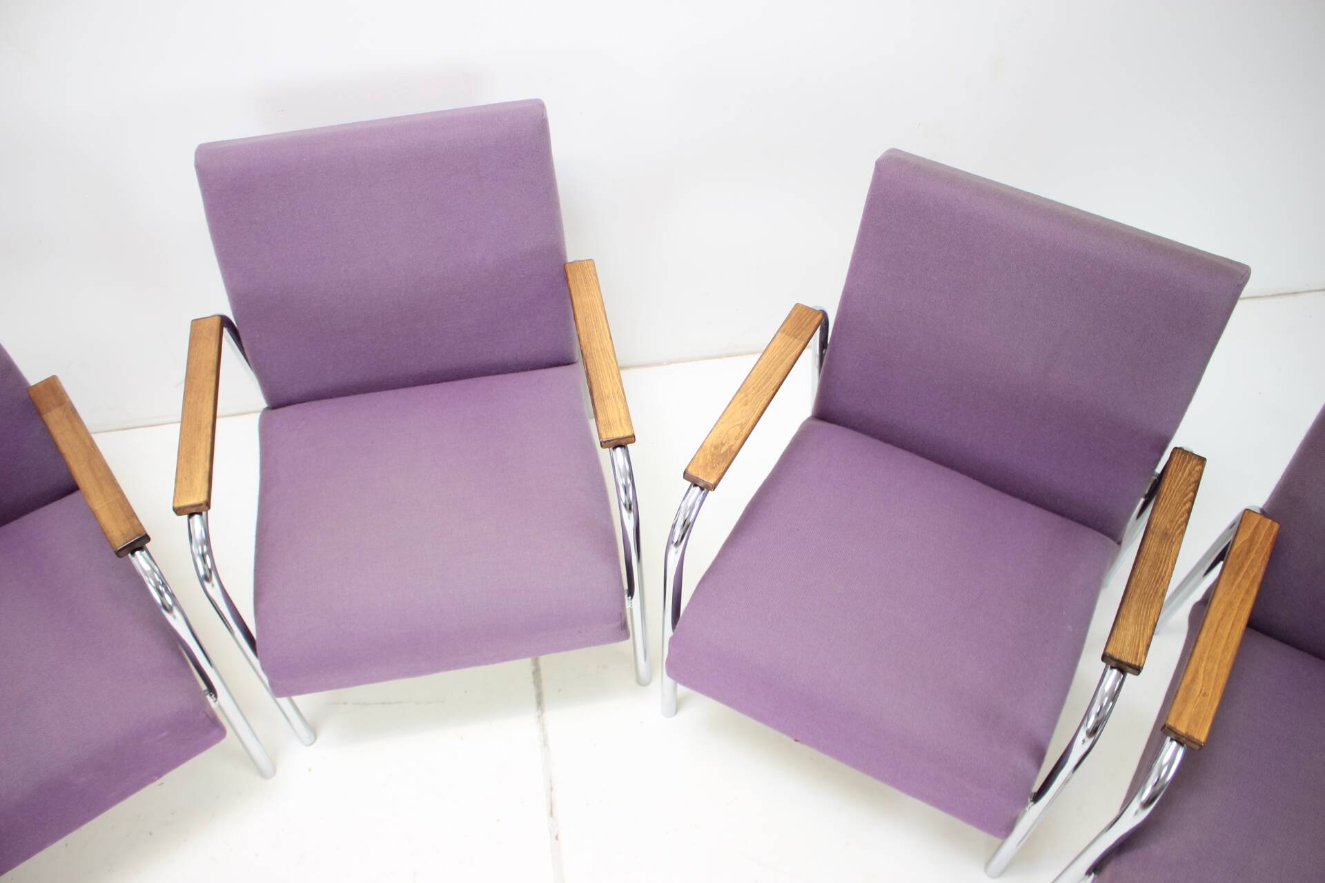 Mid-Century Tubular Chrome Armchair, Germany 1970s