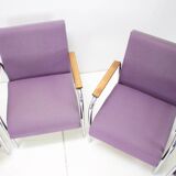 Mid-Century Tubular Chrome Armchair, Germany 1970s