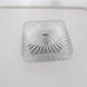 Vintage ceiling lamp / wall lamp - Molded glass - square - 1960