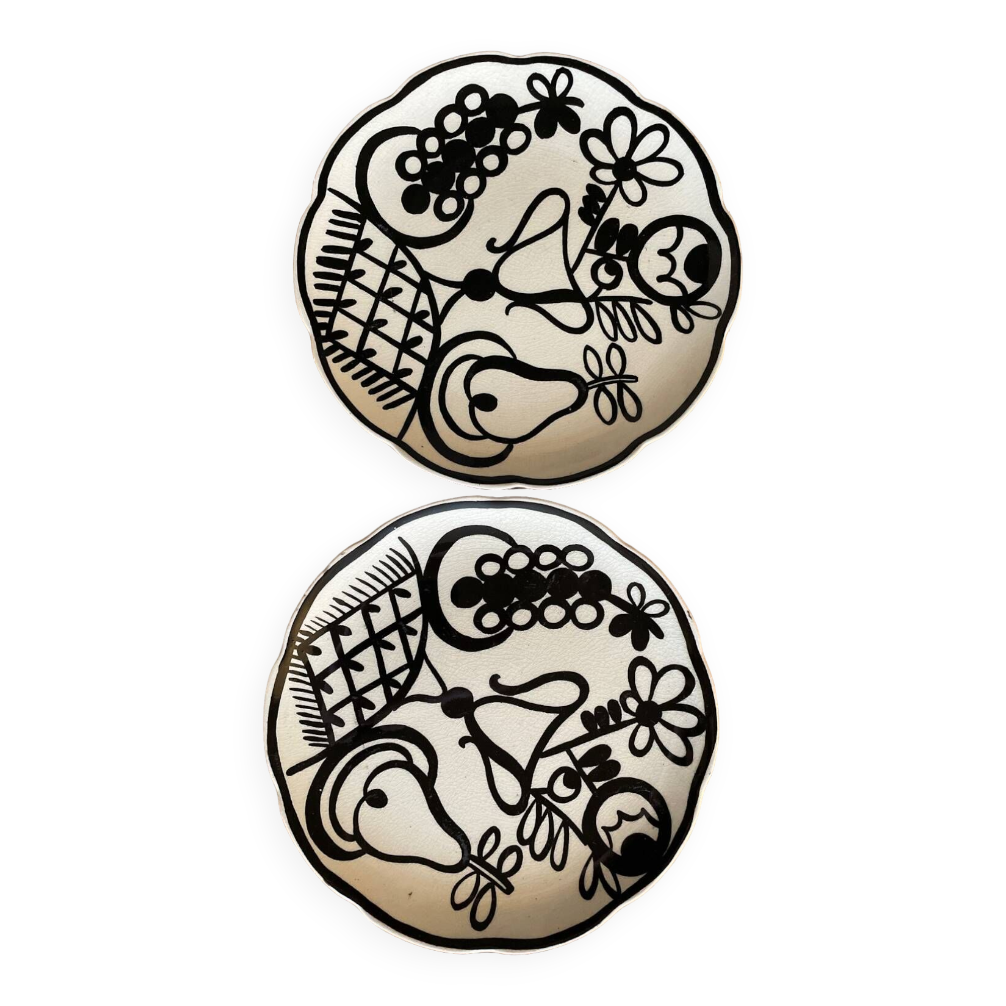 Set of 2 Primavera ceramic plates