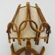 Louis Sognot rattan and bamboo wall light. 1950s