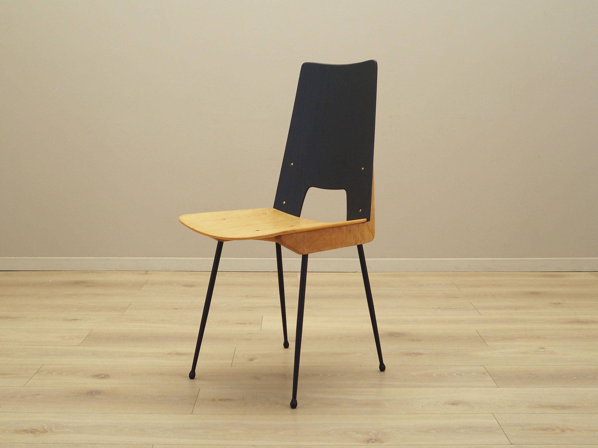 Set of six chairs, Italian design, 1950s, designer: Carlo Ratti, manufactur