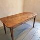 Antique French cherry wood dining table, early 20th century