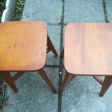 Pair of stools wood 50 years