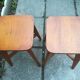 Paire de tabourets bois années 50