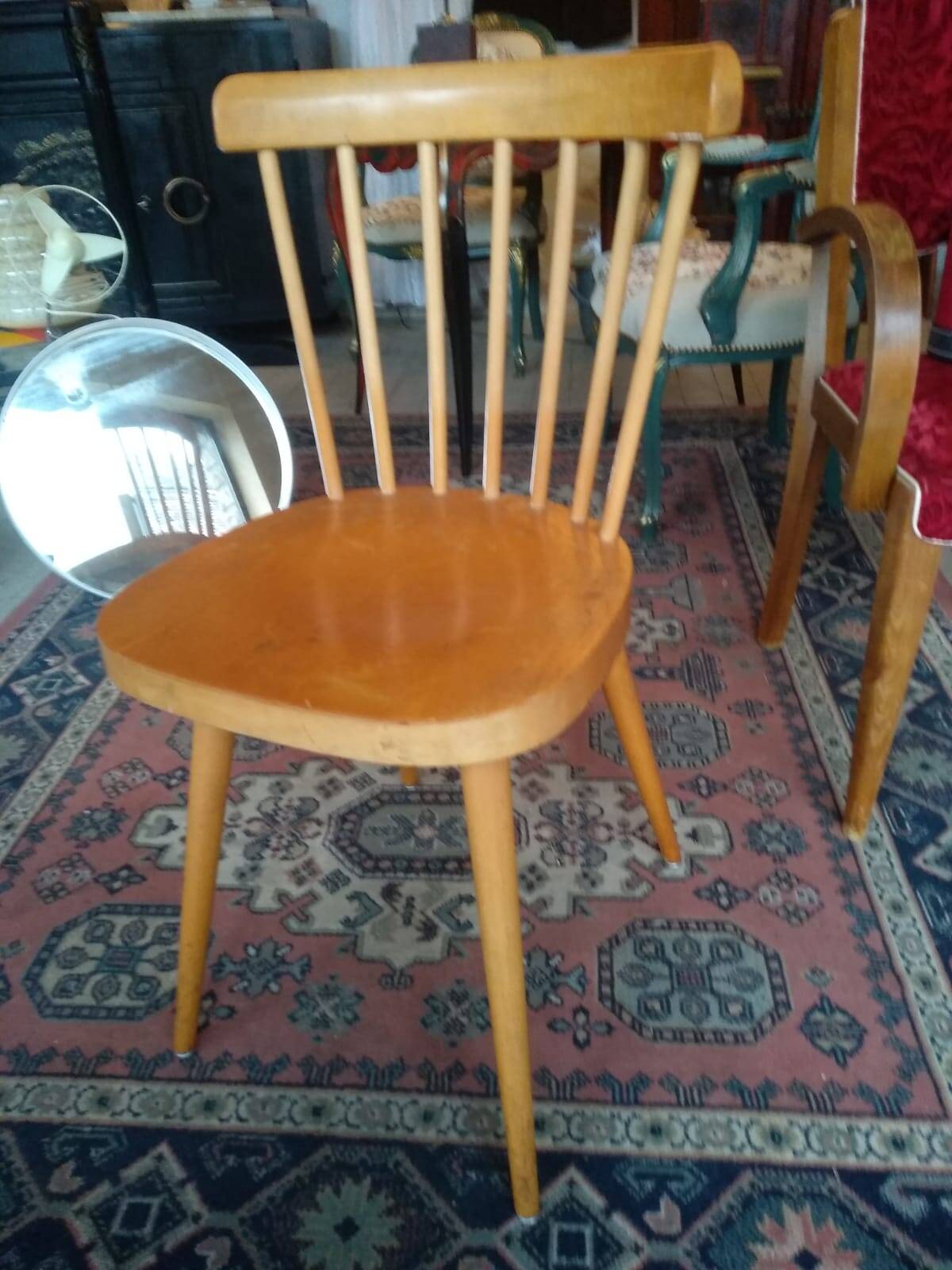 Vintage Baumann chair, bistro chair, office chair, 1950s.
