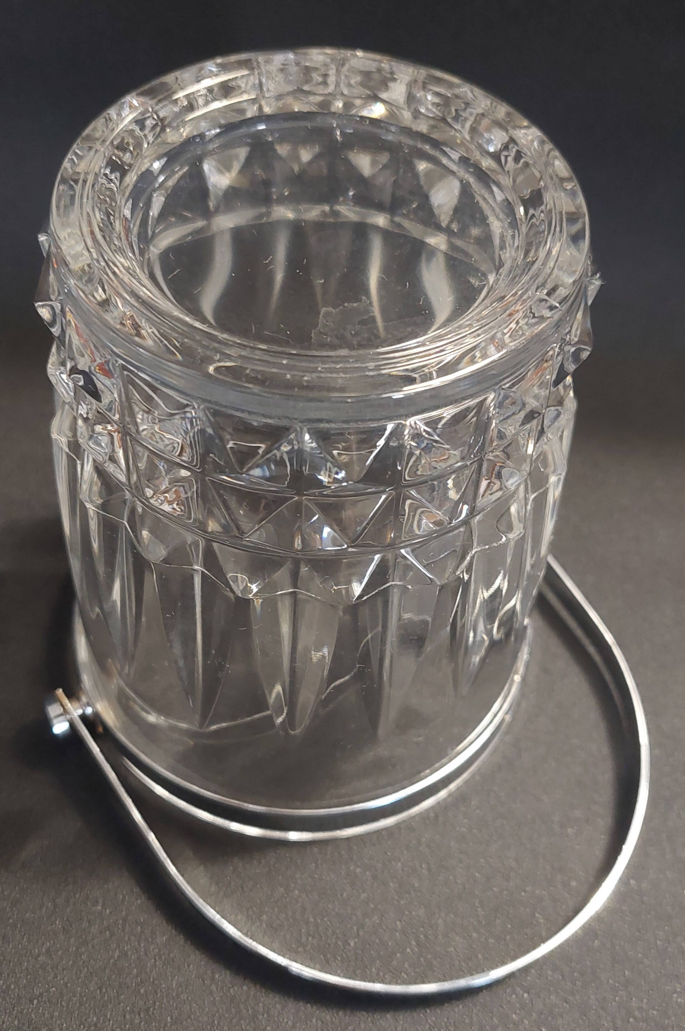Vintage crystal ice bucket from Arc.