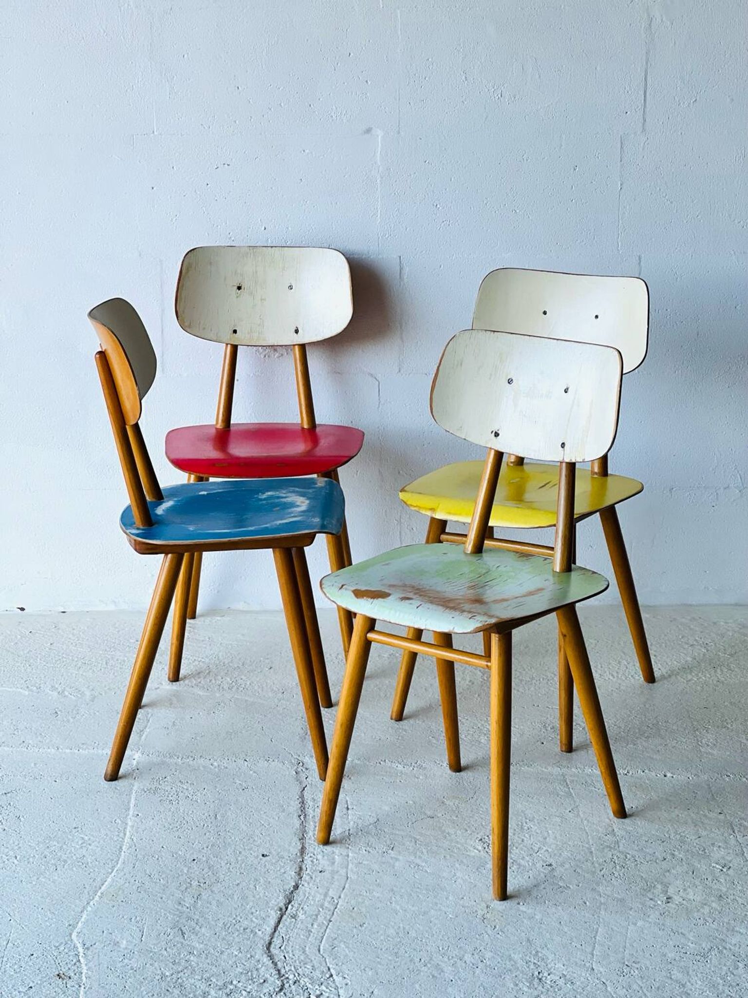 Bistro chairs from TON, 1960s