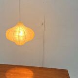 Modern mid-century Cocoon pendant lamp by Friedel Wauer for Goldkant Leuchten, Germany, 1960s.