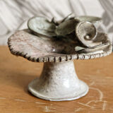 Glazed terracotta candle holder