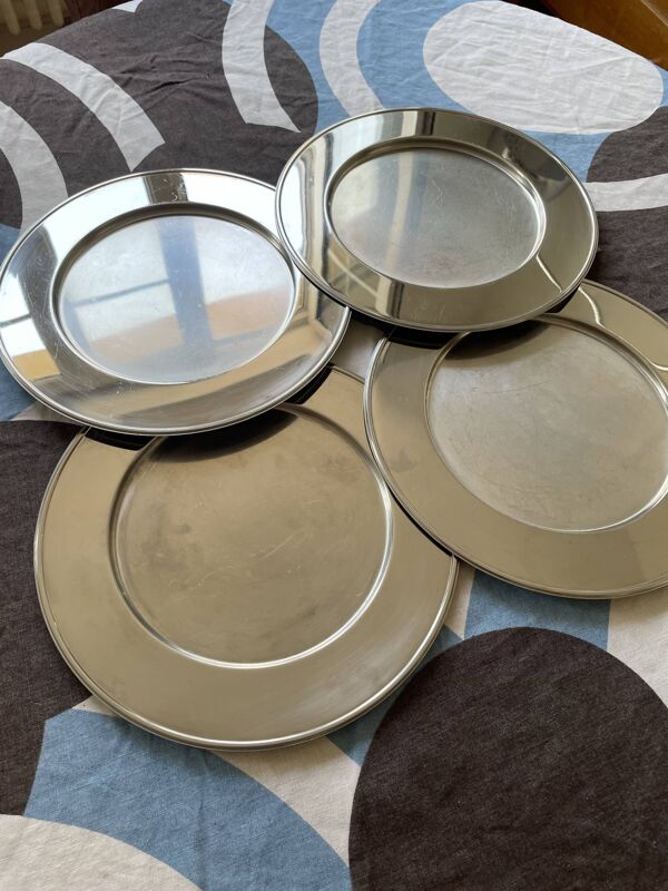 Lot de 4 sous-assiettes, plats de service, Italie Effepi 3 - design italien