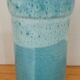 Blue ceramic vase. 60s