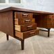 Scandinavian double-sided teak desk, 60s