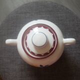 Salt pan faience peony model