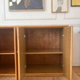 Buffet en bambou et rotin vintage