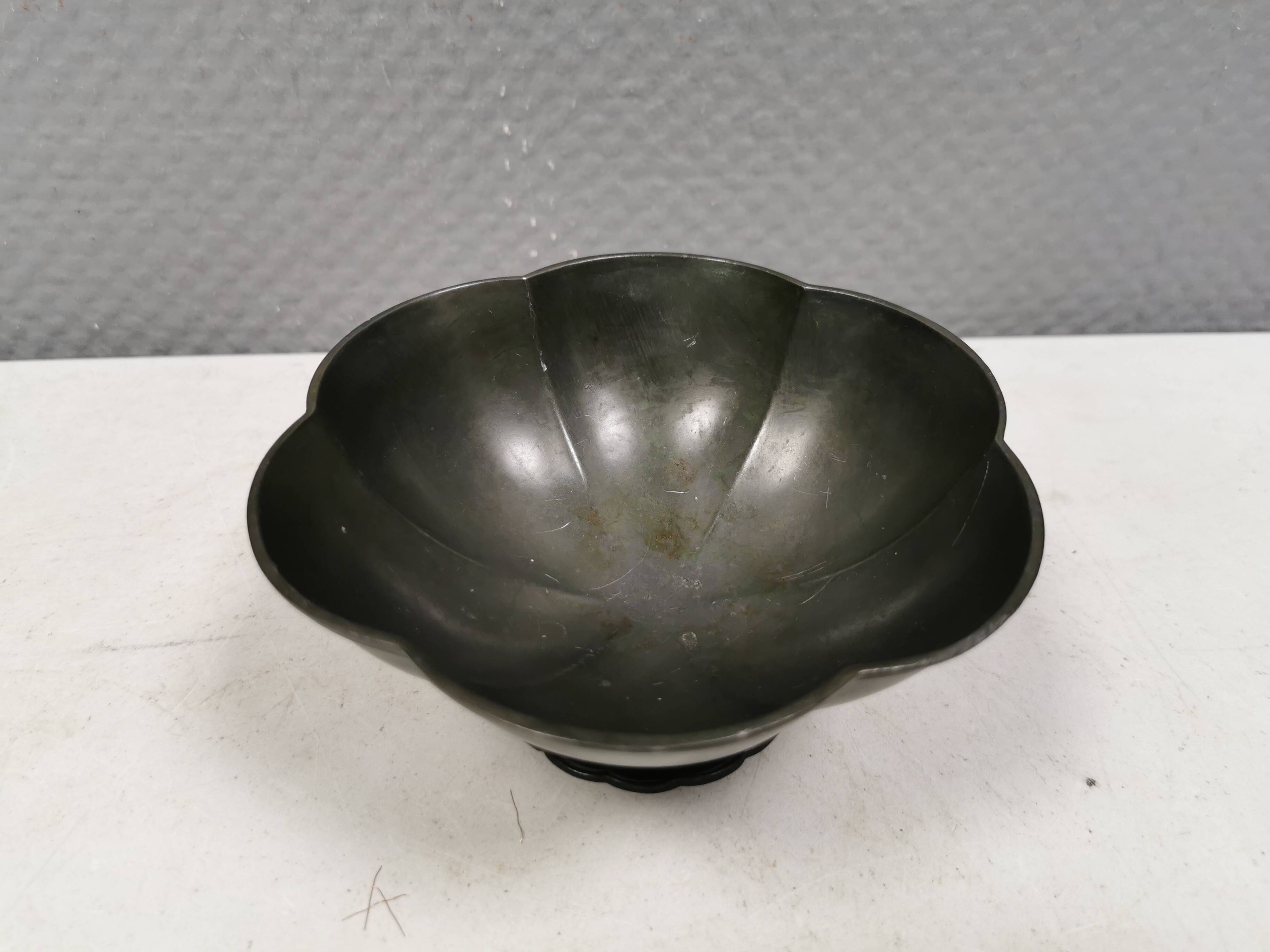Classic Art Deco Just Andersen Footed Bowl/Stand from the 1920s-30s Denmark