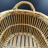 Basket or old wicker laundry basket