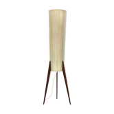Floor lamp with teakwood rocket base 1960