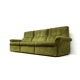 Vintage green velvet canapé made in the 1970s.