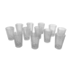 Set of 12 glasses of art deco bistro