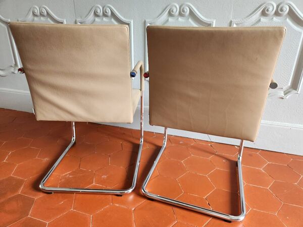 Paire de fauteuils Cantilever édition Walter Knoll
