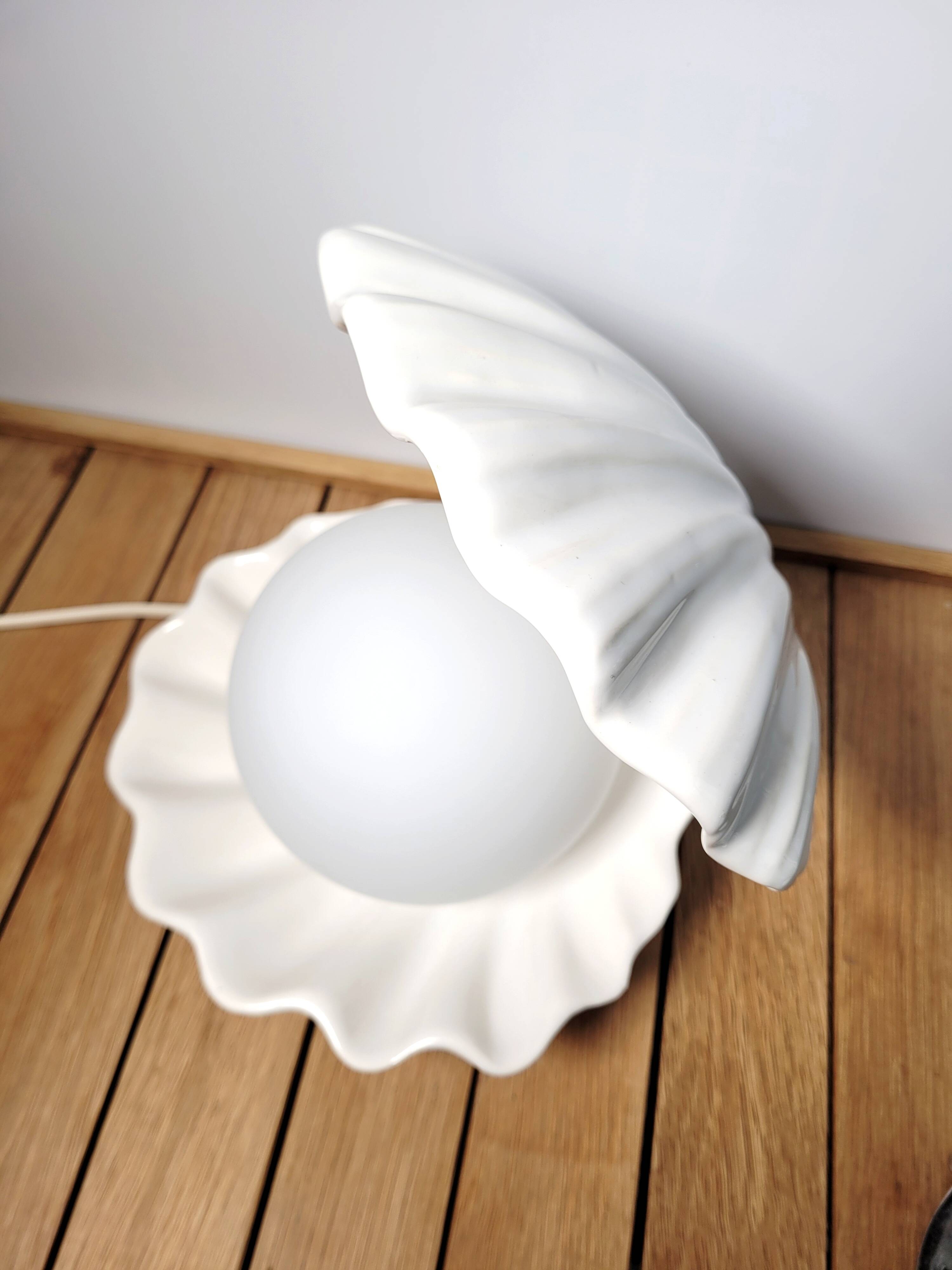 Ceramic shell lamp 1980