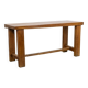 Brutalist style table, or desk, in beech. Circa 1900