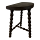 Tabouret de ferme tripode en bois
