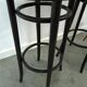 Set jaren 50 houten barkrukken met webbing uit Frankrijk vintage
