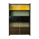 Vintage wooden showcase library 1950