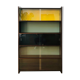 Vintage wooden showcase library 1950