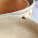 Old yellow ochre glazed terracotta terrine | Rustic pottery