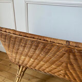 Vintage rattan children's bench